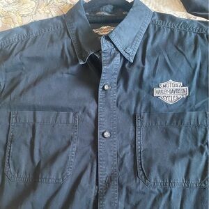 Harley-Davidson Dark Button-Up Shirt